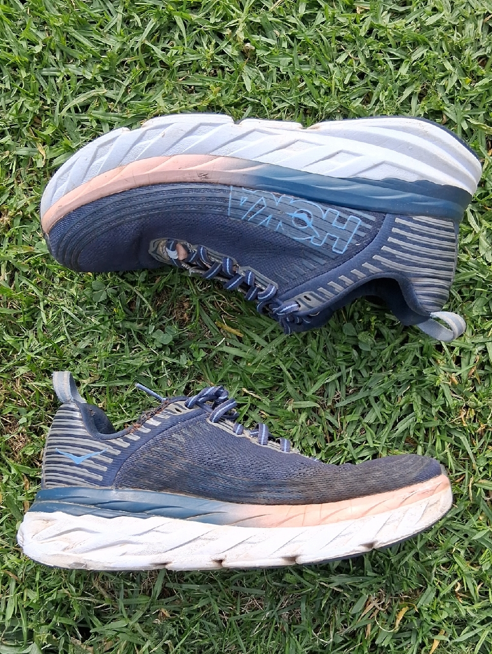 Hoka Bondi 7 Black and Pink Performance Running Shoe